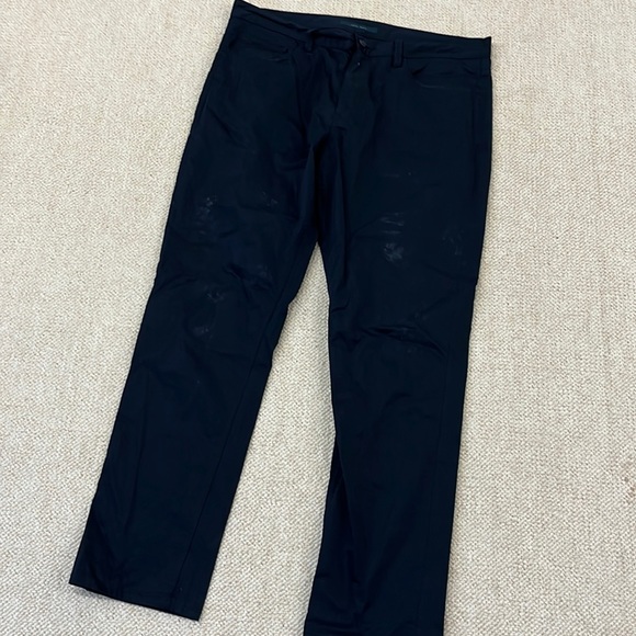 PERRY ELLIS CASUAL/DRESS PANTS IN DARK NAVY BLUE COTTON - Picture 2 of 7